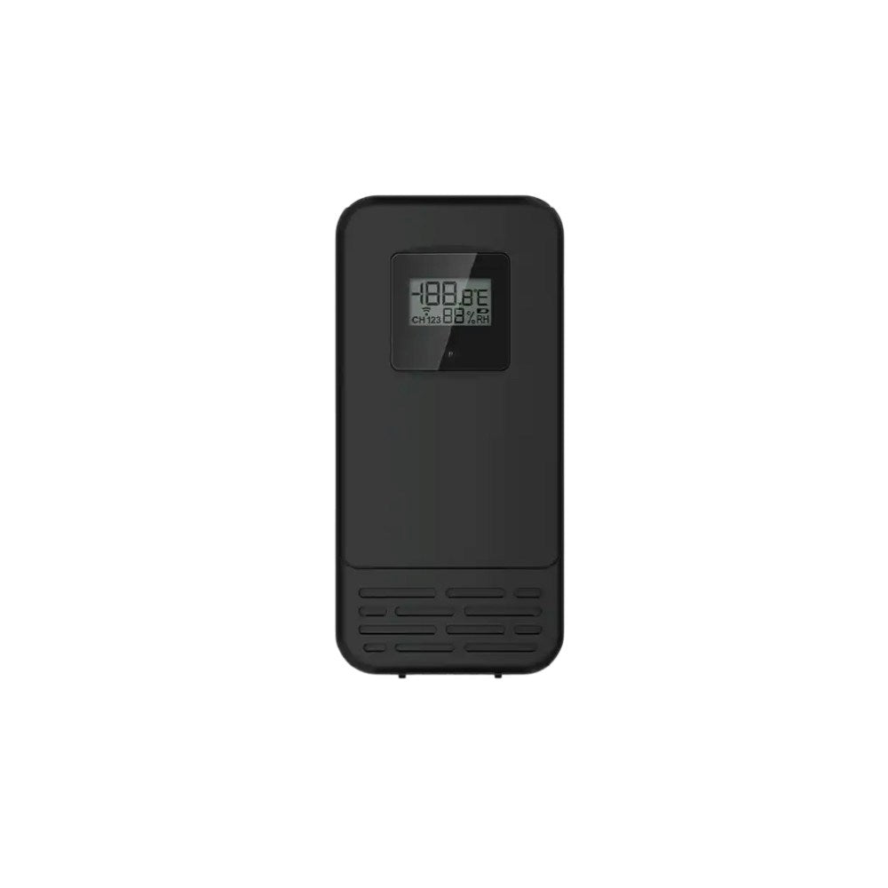 Denver WSR-560 Weather Station w. Clock & Rain Gauge - Black