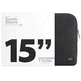 Trunk Suede Sleeve for MacBook 15" - Black