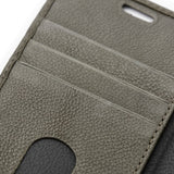 Trunk iPhone 12 Mini Genuine Leather Flip Case with Removable Back Case - Green
