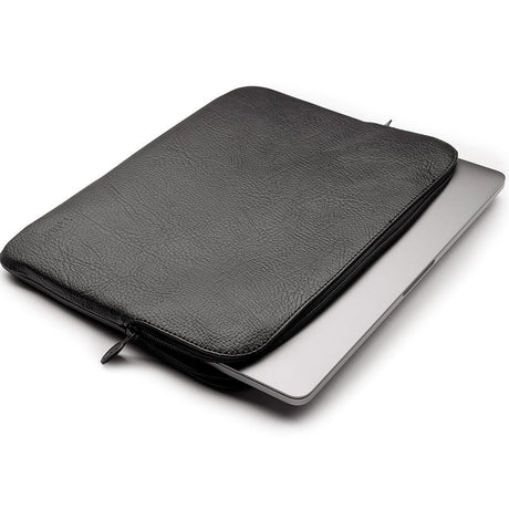 Trunk Vegan Leather Sleeve for Macbook 13" (30,5 x 22 x 2 cm) - Black Apple Peel