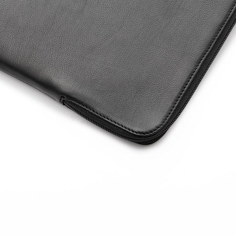 Trunk Genuine Leather Sleeve for MacBook 14" (33 x 23,5 x 2 cm) - Black