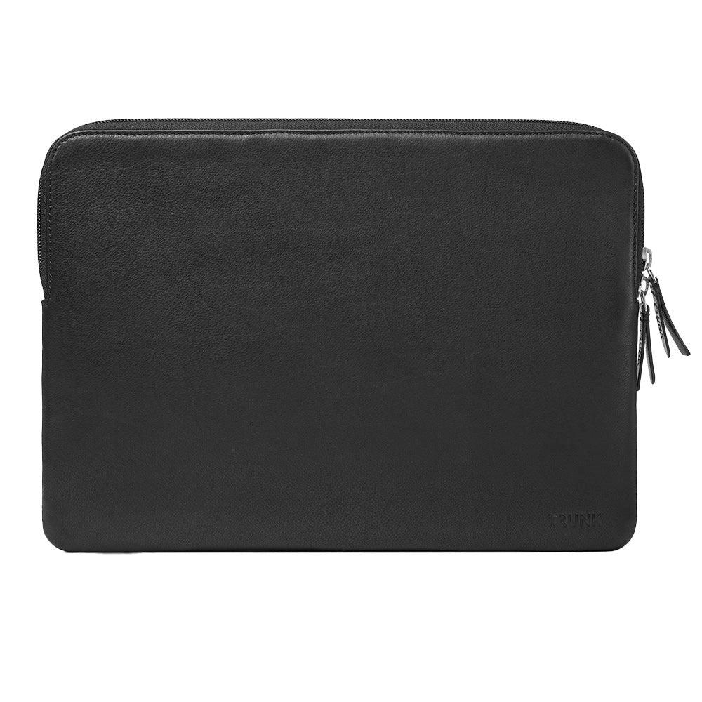 Trunk Genuine Leather Sleeve for MacBook 16" (37 x 26,5 x 2 cm) - Black