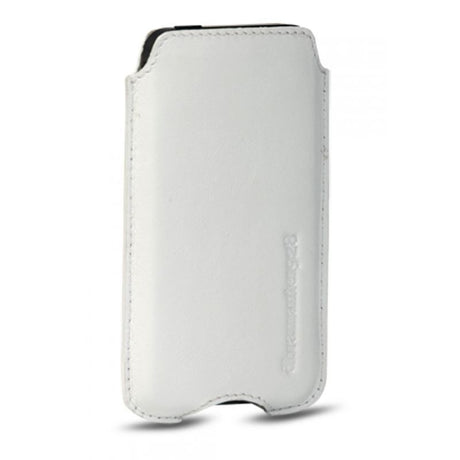 Universal dbramante1928 Leather Sleeve w. Card Holder Genuine Leather White - (Max. Phone: 124 x 59 x 8 mm)