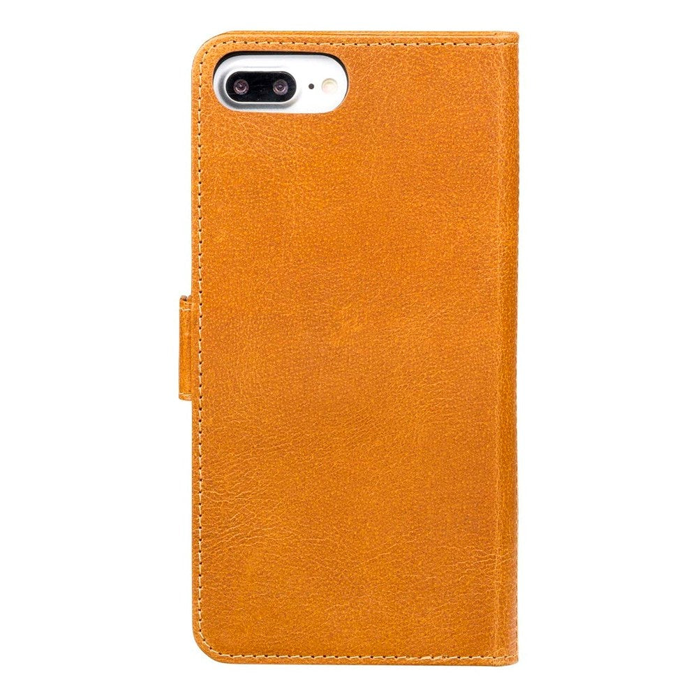 iPhone 8 Plus / 7 Plus / 6 Plus dbramante1928 Lynge 2-in-1 Genuine Leather Flip Case - Tan