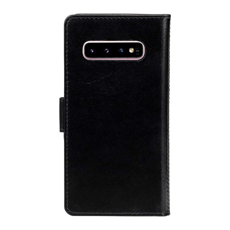 Samsung Galaxy S10 dbramante1928 Lynge 2-in-1 Genuine Leather Flip Case - Black
