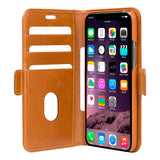 iPhone 11 Pro dbramante1928 Copenhagen Genuine Leather Flip Case with Wallet - Tan