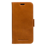 iPhone 11 Pro dbramante1928 Copenhagen Genuine Leather Flip Case with Wallet - Tan
