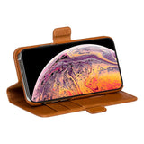 iPhone 11 Pro dbramante1928 Copenhagen Genuine Leather Flip Case with Wallet - Tan