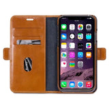 iPhone 12 Pro Max dbramante1928 Lynge Genuine Leather Magnet Wallet Case - Brown