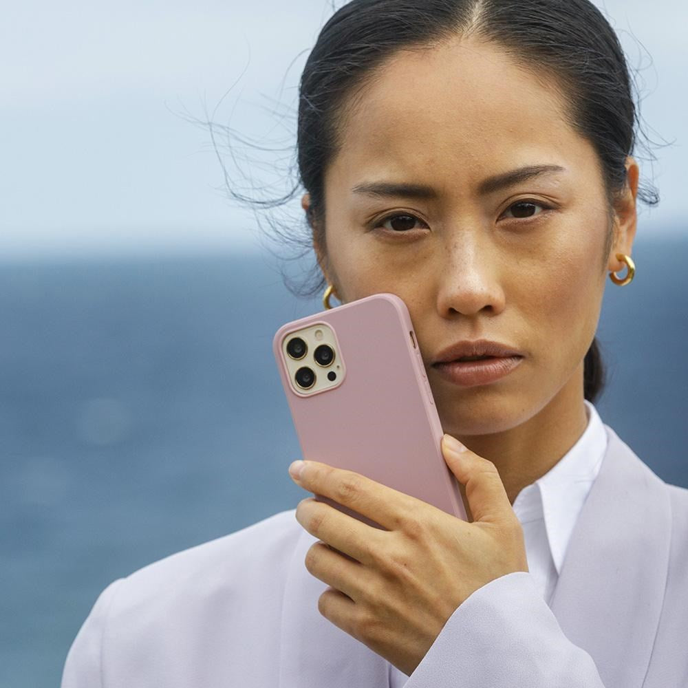 dbramante1928 iPhone 13 Pro Monaco Case - 100% Recycled Plastic - MagSafe Compatible - Pink Sand