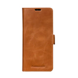 Samsung Galaxy S21 FE dbramante1928 Copenhagen Slim Genuine Leather Flip Case with Wallet - Tan