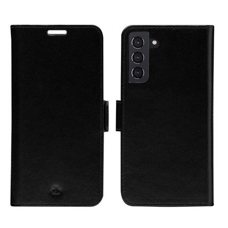 Samsung Galaxy S22+ (Plus) dbramante1928 Lynge 2-in-1 Genuine Leather Flip Case - Black