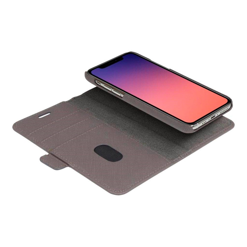 iPhone 11 Pro dbramante1928 New York 2-in-1 Genuine Leather Flip Case - Shadow Grey