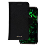 dbramante1928 Fashion New York iPhone 12 Mini Leather Magnetic Wallet Case - Night Black