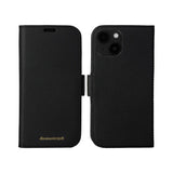 iPhone 15 Plus dbramante1928 New York 2-in-1 Genuine Leather Flip Case - Night Black