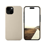 iPhone 15 Plus dbramante1928 New York 2-in-1 Genuine Leather Flip Case - Sand Dune