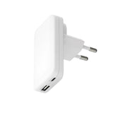 dbramante1928 Slim Wall Charger with 1x USB-C 20W & 1x USB-A 18W - White