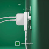 dbramante1928 Slim Wall Charger with 1x USB-C 30W & 1x USB-A 30W - White