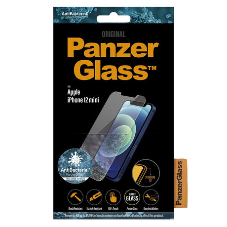 iPhone 12 Mini PanzerGlass Antibacterial Standard Fit Screen Protector - Transparent