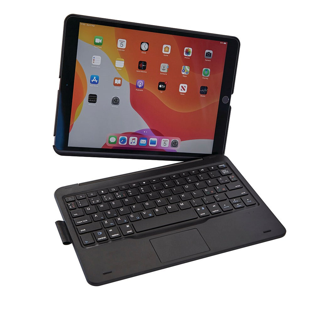 iPad 10.2" (2021 / 2020 / 2019), Air (2019) & Pro 10.5 - Xceed CoverKey 2.0 Wireless Keyboard Nordic w. Case (ICK-06-SC) - Black