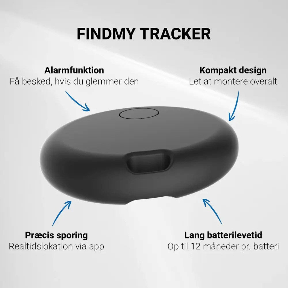 Zmartgear Bluetooth GPS Tracker - Compatible with Apple Find My - Black
