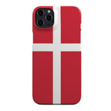 EIDERWOOD iPhone 12 Pro Hard Plastic Cover - Denmark's Flag