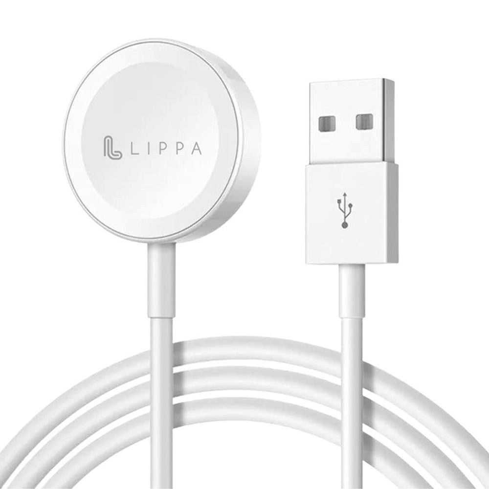 Lippa Apple Watch 5W Magnetic Charger - 1m. - White