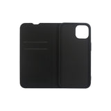 GreenMind iPhone 14 Plus Faux Leather Flip Case with Cardholder & Stand Function - Black