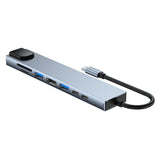 Lippa 8-in-1 87W Multiport USB-C Hub - Silver
