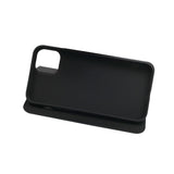 GreenMind iPhone 15 Plus Faux Leather Flip Case with Cardholder & Stand Function - Black