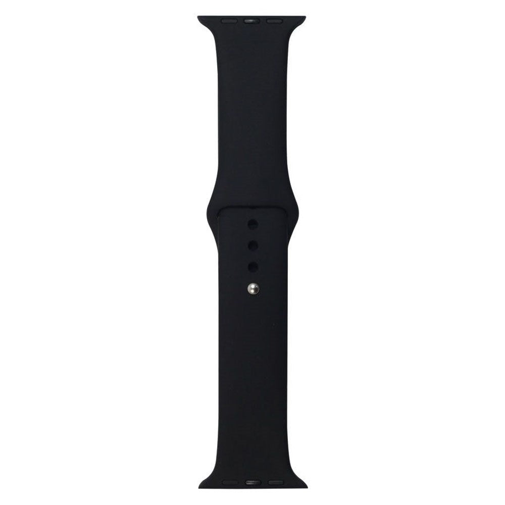 Apple Watch (42/44/SE/45/46/49mm) Lippa Silicone Watch Strap - Black