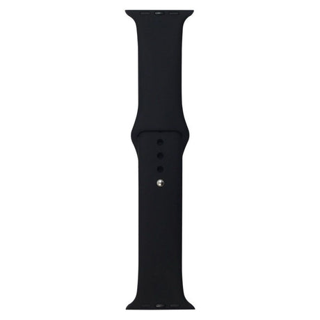 Apple Watch (42/44/SE/45/46/49mm) Lippa Silicone Watch Strap - Black