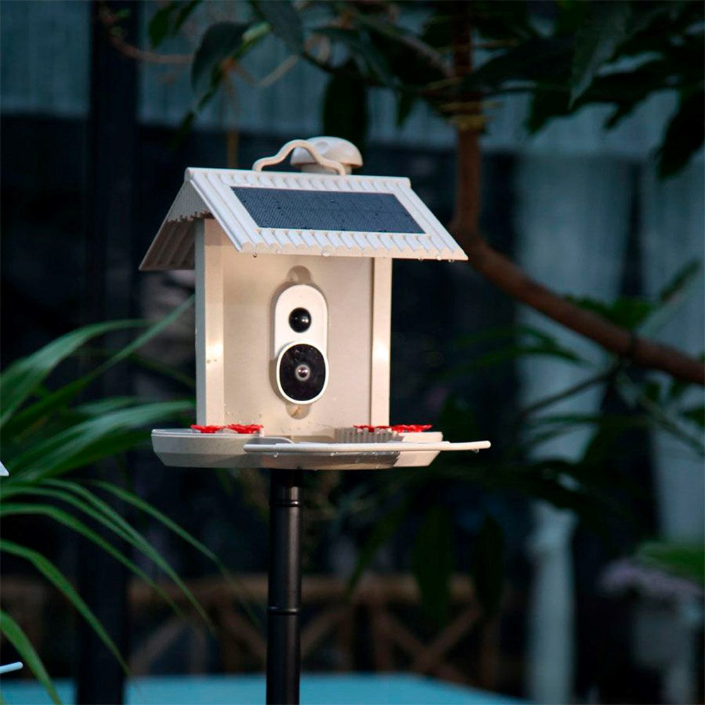 HiBirds WiFi Bird Feeder with Camera - Light Brown