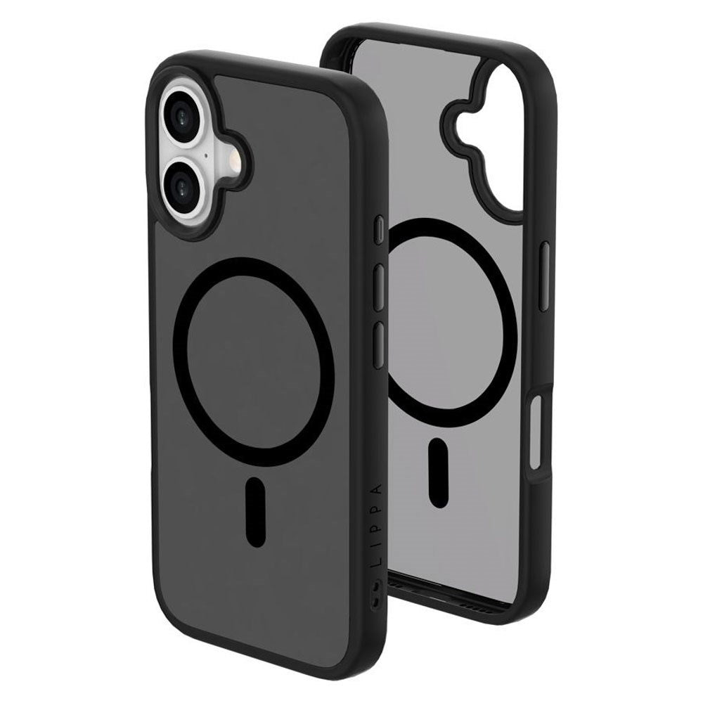 iPhone 16 Lippa Hybrid Plastic Case - MagSafe Compatible - Matte / Black