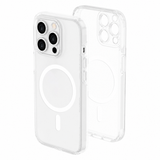 iPhone 15 Pro Lippa Hybrid Plastic Case - MagSafe Compatible - Transparent / White