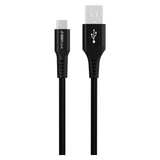 GreyLime 15W Braided USB-A to USB-C Cable 50 cm - Black