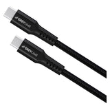 GreyLime 60W Braided USB-C to USB-C Cable 50 cm - Black