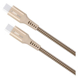 GreyLime 60W Braided USB-C to USB-C Cable 3 m - Beige