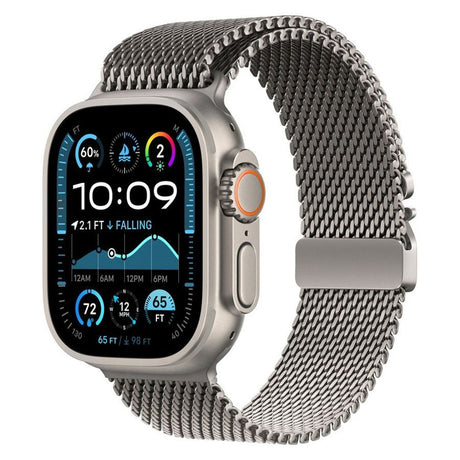 Apple Watch (38/40/SE/41/42mm) Lippa Titanium Strap with Lock - Silver