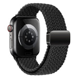 Apple Watch (38/40/SE/41/42mm) Lippa Nylon Strap with Magnetic Lock - Black