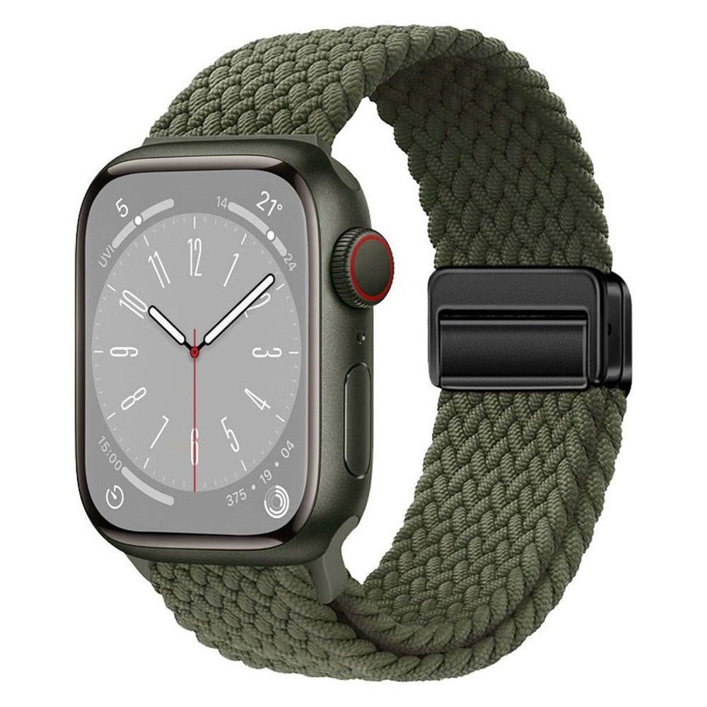 Apple Watch (38/40/SE/41/42mm) Lippa Nylon Strap with Magnetic Lock - Green