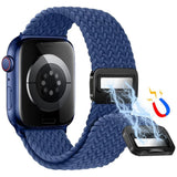 Apple Watch (38/40/SE/41/42mm) Lippa Nylon Strap with Magnetic Lock - Blue