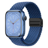 Apple Watch (38/40/SE/41/42mm) Lippa Nylon Strap with Magnetic Lock - Blue