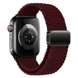 Apple Watch (38/40/SE/41/42mm) Lippa Nylon Strap with Magnetic Lock - Red