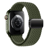 Apple Watch (42/44/SE/45/46/49mm) Lippa Nylon Strap with Magnetic Lock - Green