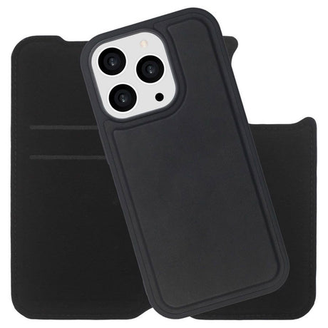 iPhone 16 Pro Lippa 2-in-1 Wallet Flip Case - Black
