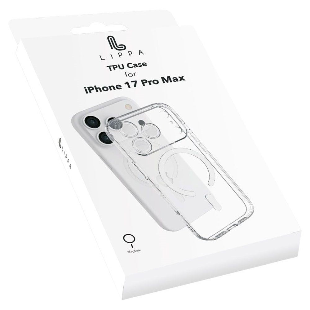 iPhone 17 Pro Max Lippa Flexible Plastic Case - MagSafe Compatible - Transparent