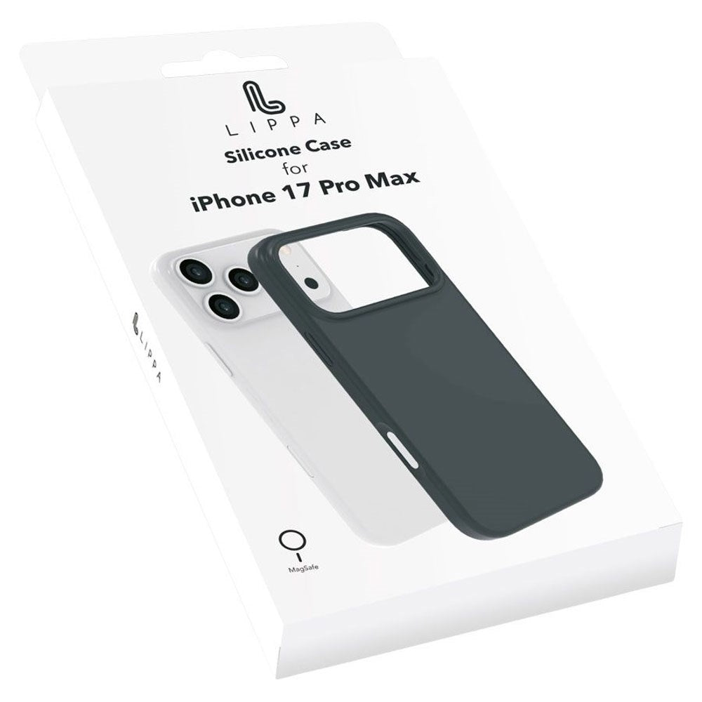 iPhone 17 Pro Max Lippa Silicone Case - MagSafe Compatible - Black