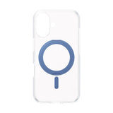 CARE by PanzerGlass iPhone 16 Feature Kickstand Case - MagSafe Compatible - Transparent / Coronet Blue