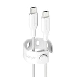 empower by PanzerGlass Racing 240W USB-C to USB-C Cable – 2m – Silver White